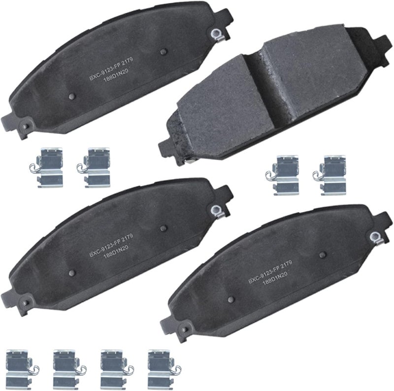 Bendix Premium SBC2179 Ceramic Front Brake Pads for Jeep Grand Wagoneer 2024-2022, Grand Wagoneer L 2024-2023, Wagoneer 2024-2022, Wagoneer L 2024-2023, Ram 1500 2024-2019 - Image 1